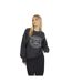 Sweat Le Marais Paris Femme Charbon Chiné Crème Brave Soul-1