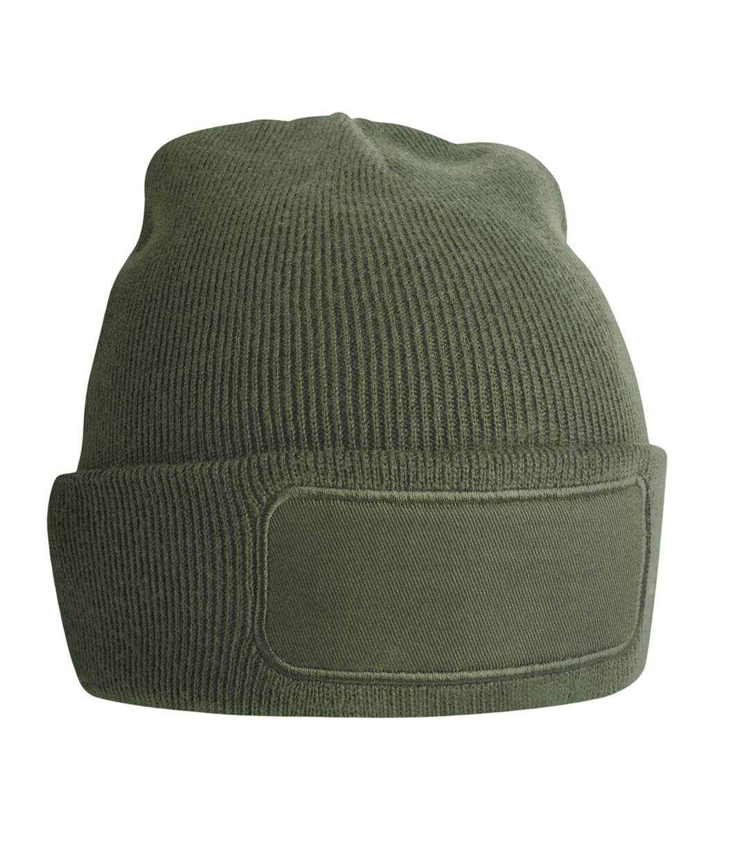 Bonnet Motif/style Uni Printers Vert Olive Beechfield-1