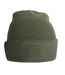 Bonnet Motif/style Uni Printers Vert Olive Beechfield-1
