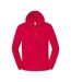 Veste Unie À Capuche Ajustable Iconic Premium Adulte Rouge Fruit Of The Loom-1