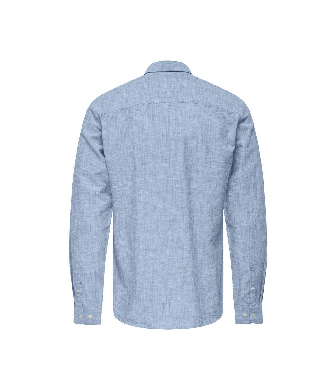 Chemise bleu homme only & sons cantley - l-2