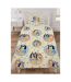 Happy cotton duvet cover set yellow/multicoloured Bluey