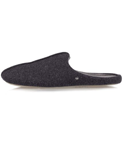 Isotoner Chaussons Mules homme feutrine