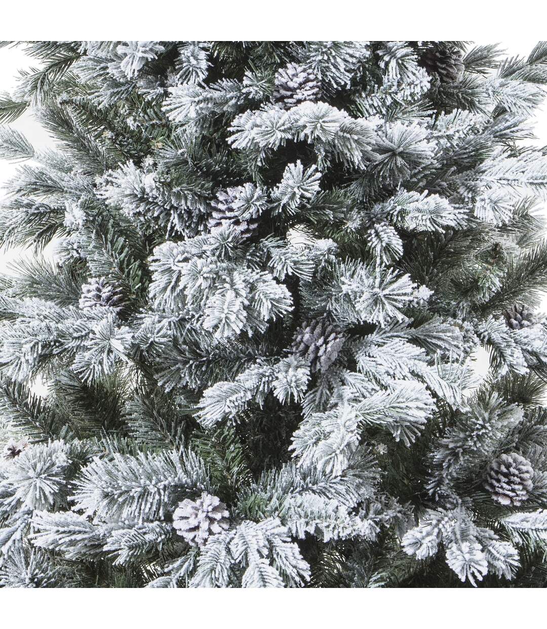 Sapin de Noël artificiel enneigé Yukon - H. 180 cm - Vert-2