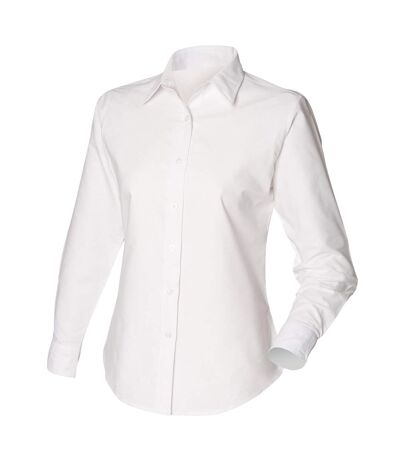 Chemise à manches longues femme blanc Henbury