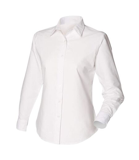 Chemise à manches longues femme blanc Henbury