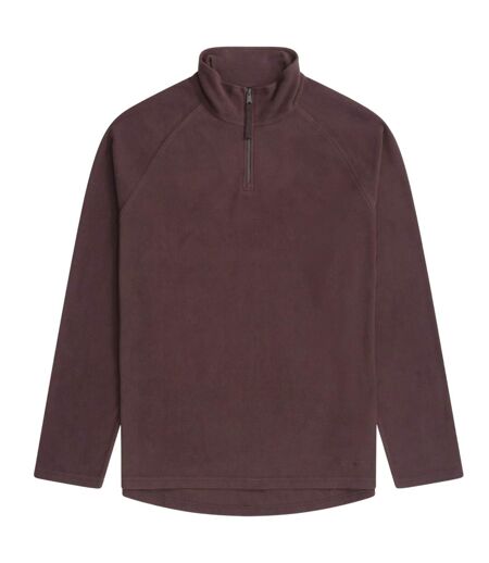 Prague Polaire Demi-zip Homme Marron Animal