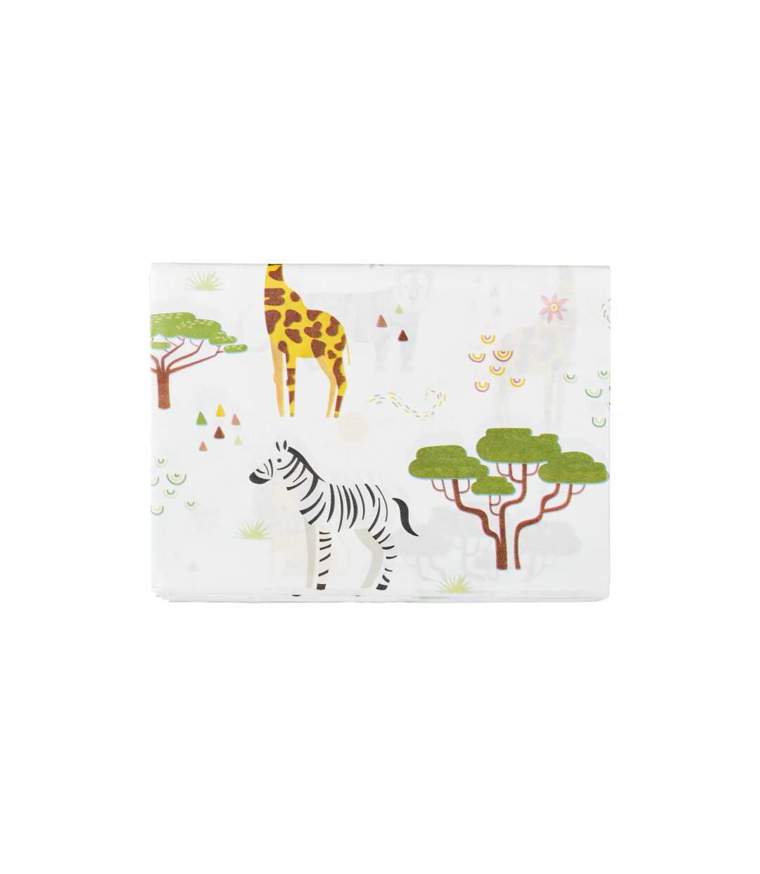 Nappe en Papier Savane 137x183cm Blanc-1