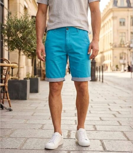 Bermuda uni avec revers CHALLENGER IBIZA1 : le short 100% coton au style casual chic