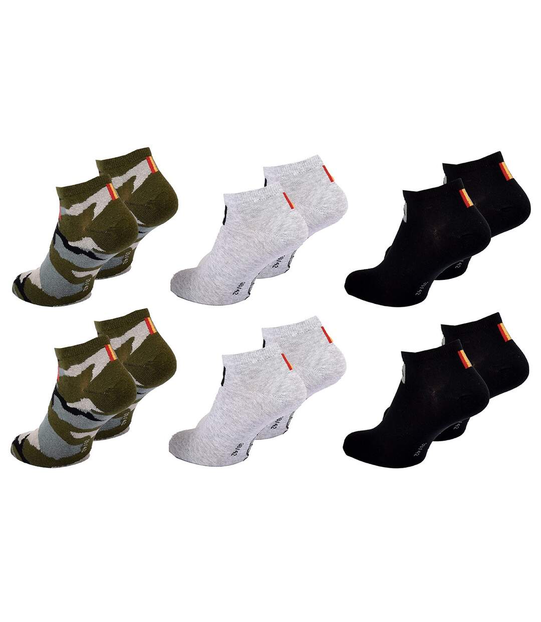 Chaussettes QUIKSILVER SNEAKER 6 Pcs 0243-3