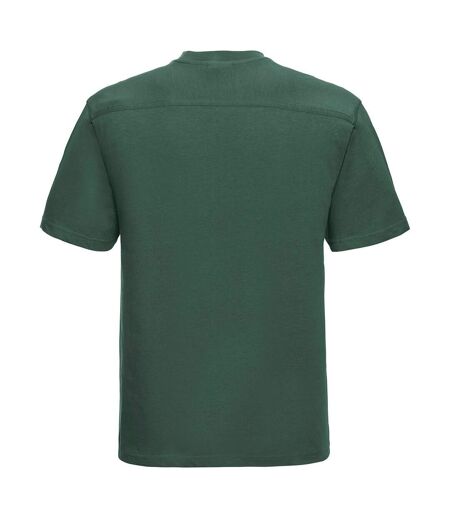 T-shirt homme vert bouteille Russell