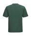 Mens heavyweight t-shirt bottle green Russell