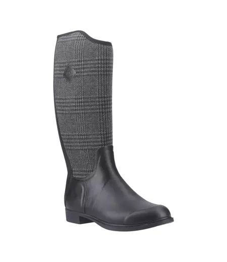 Womens/ladies Derby Tall Wellington Boots Black Muck Boots