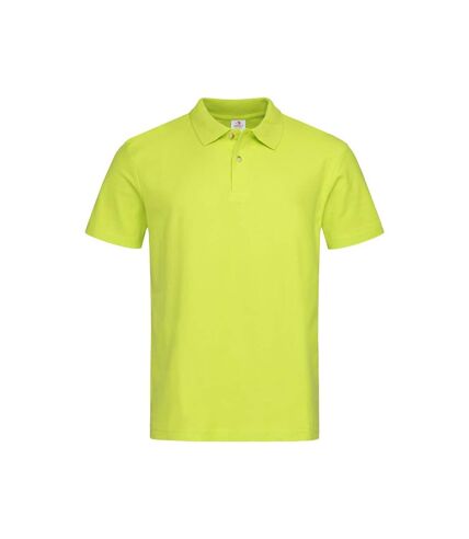 Stedman Mens Cotton Polo (Bright Lime)