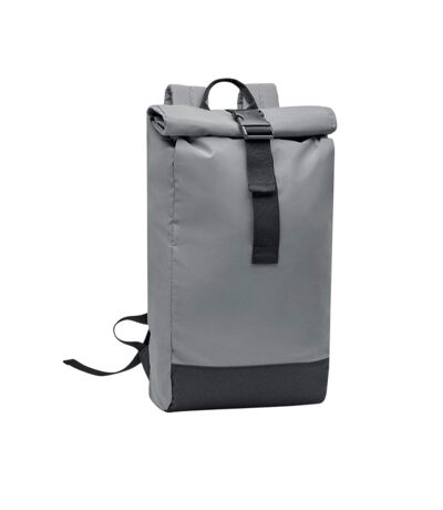Bright rollpack roll top reflective backpack one size matt silver MidOcean
