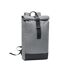 Bright rollpack roll top reflective backpack one size matt silver MidOcean-1