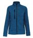 Veste chinée ouverture zippée - femme - K9107 - bleu roi mélange