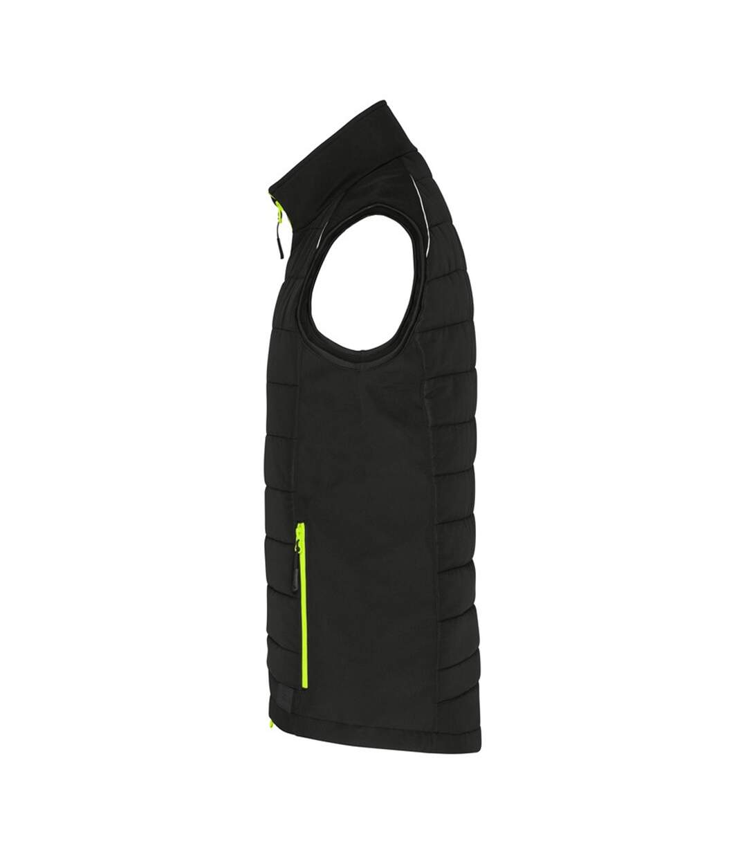 Veste Sans Manches Hybrid Homme Noir Jaune Néon James And Nicholson-3