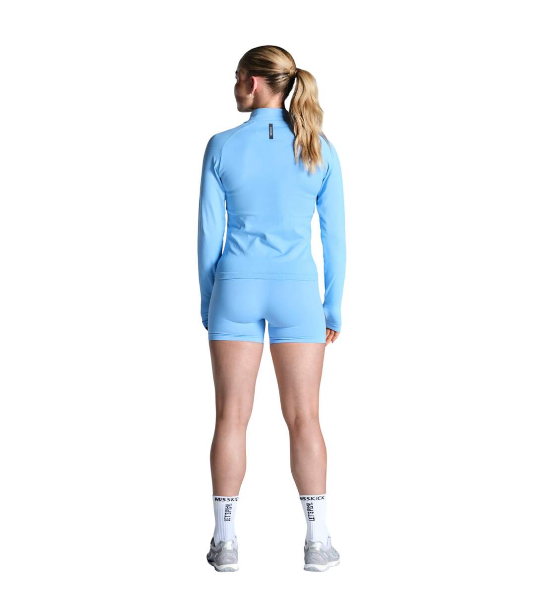 Womens/ladies Vittoria Seamless Jacket Blue Miss Kick-2