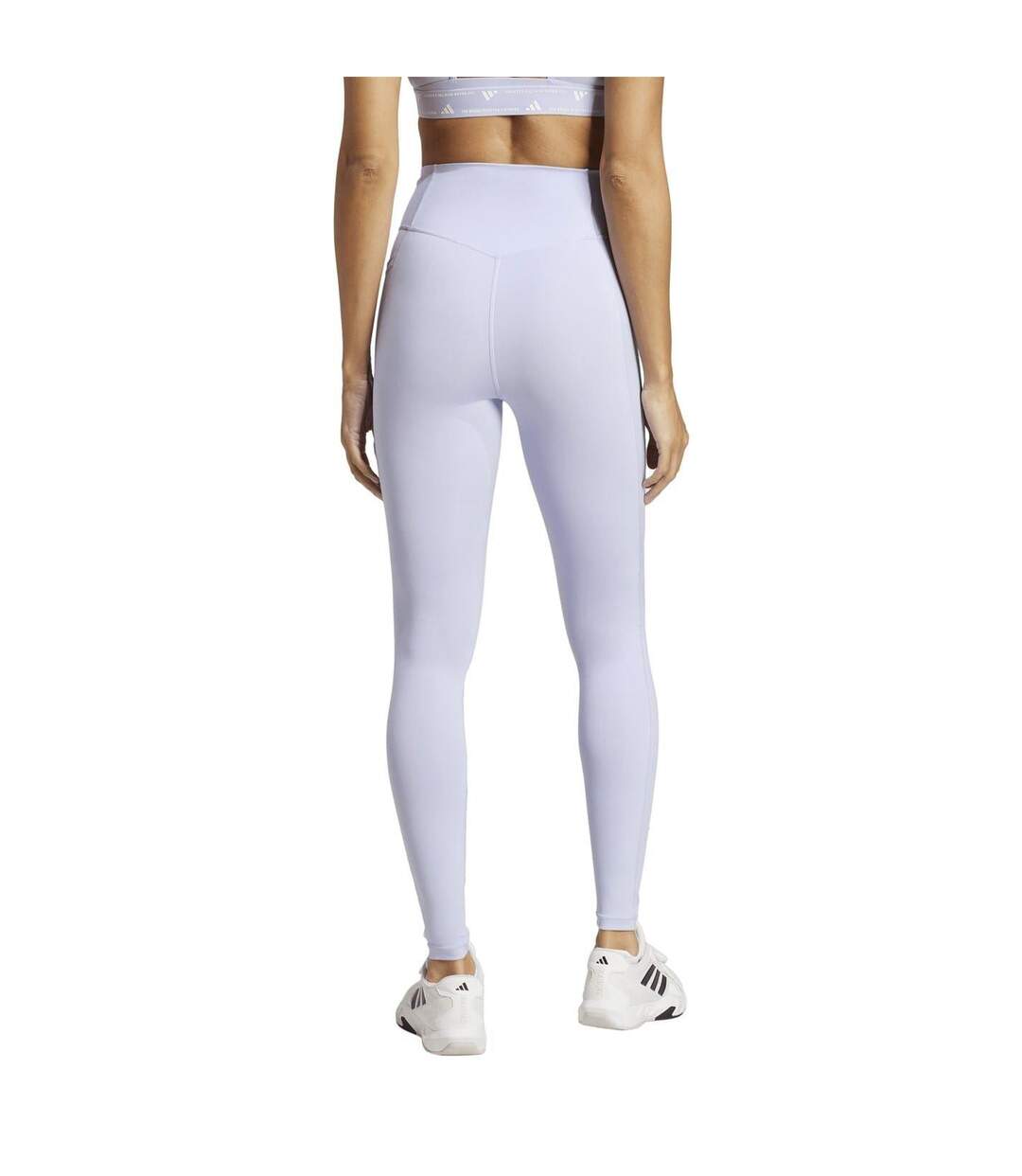 Legging Optime Femme Rose Violet Blanc Adidas-3