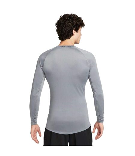 Mens Pro Core Long-sleeved T-shirt Grey Nike