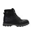 Mens Ralf Leather Round Toe Hiking Boots Black Firetrap-1