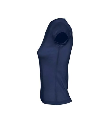 T-shirt Moon Femme Bleu Marine Français SOLS