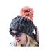 Beechfield Apres Beanie (Graphite Grey/Blush) - UTPC3947-2