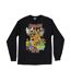Unisex Adult Heroes And Villains Long-sleeved T-shirt Black Scooby Doo-2