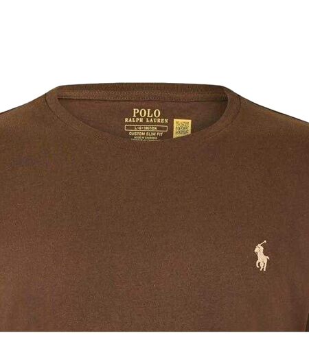 T-shirt Custom Homme Marron Ralph Lauren
