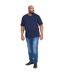 Duke Mens D555 Kingsize Signature-1 Cotton T-Shirt (Navy) - UTDC144-1