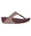 Sandales Motif/style Vague Scintillante Lulu Femme Marron FitFlop-1