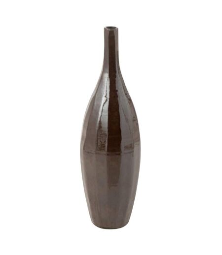 Vase Bouteille en Terre Cuite Terra 70cm Marron