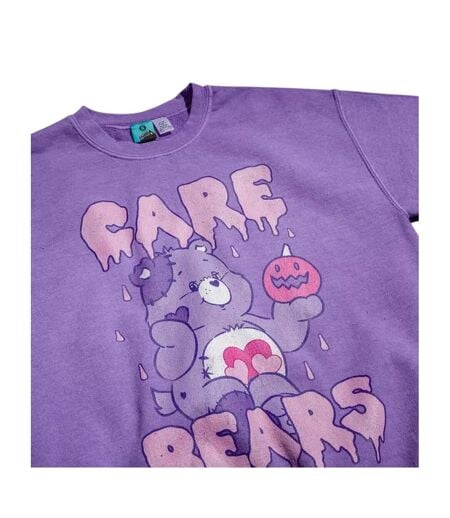 Sweat Motif/style Citrouille Effrayante Adulte Violet Care Bears