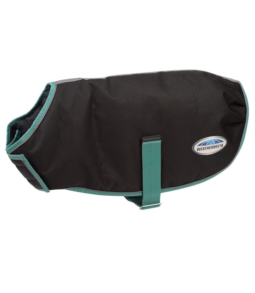 Green-tec midweight dog coat 50cm black/bottle green Weatherbeeta-1