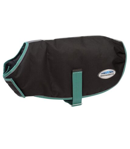 Green-tec midweight dog coat 50cm black/bottle green Weatherbeeta