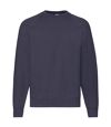 Fruit of the Loom Mens Classic 80/20 Raglan Sweatshirt (Deep Navy)