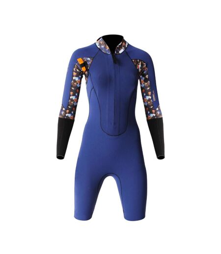 Combinaison de surf 2/2 shorty marine mixte ocean step dual zip
