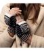 Ladies Warm Fairisle Patterned Thermal Fingerless Converter Gloves-5