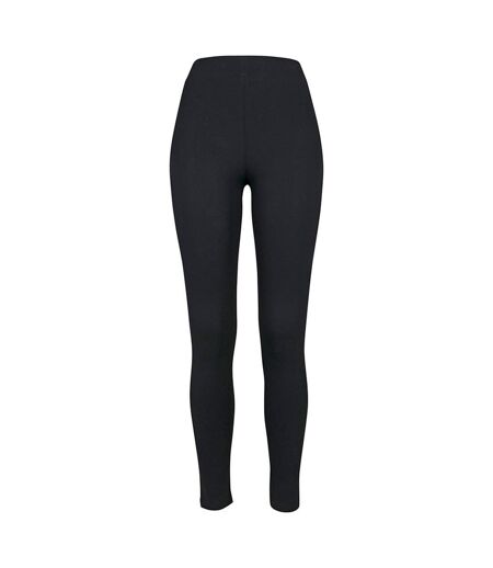 Build Your Brand Womens/Ladies Jersey Stretch Leggings (Black) - UTRW7718