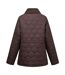Womens/ladies Amira Quilted Padded Jacket Dark Chocolate Regatta-3