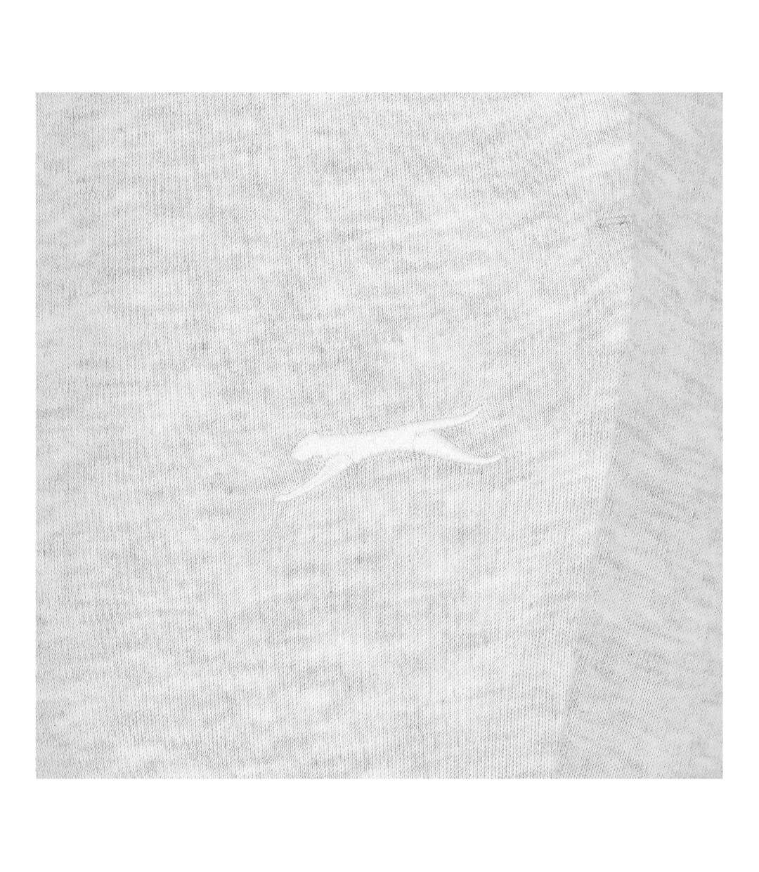 Womens/ladies Lightweight Shorts Grey Marl Slazenger-4