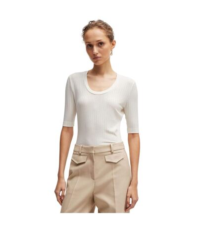 Haut Effilie Femme Blanc Boss
