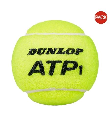 Pack Of 4  Atp Tennis Balls  One Size Yellow Dunlop