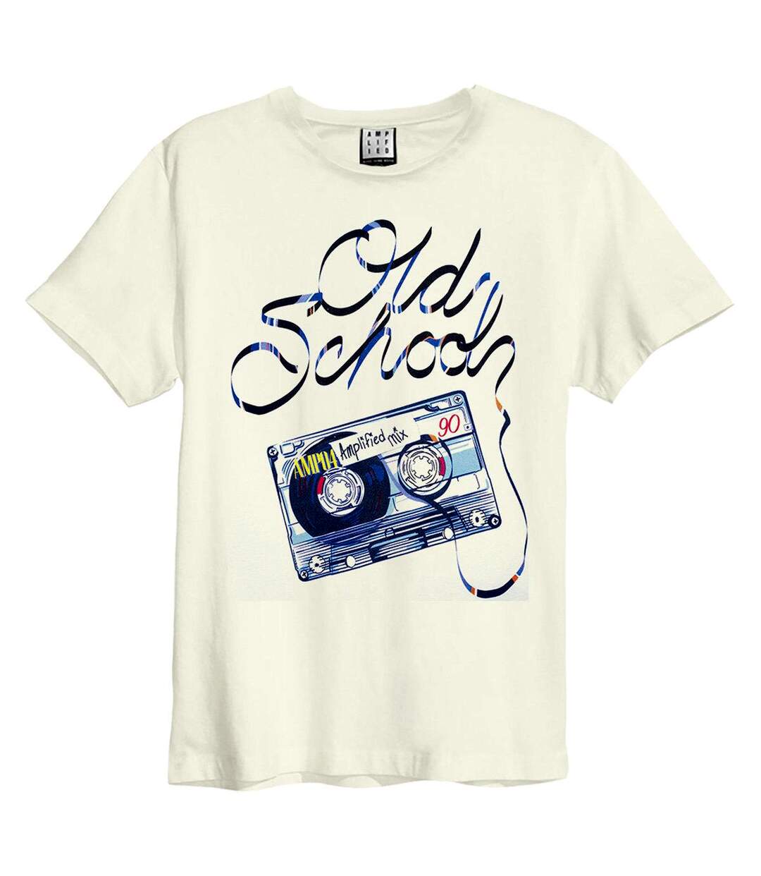 T-shirt audio a adulte blanc Amplified