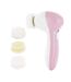 Brosse Visage 3 en 1 2 Vitesses 13cm Blanc & Rose-1