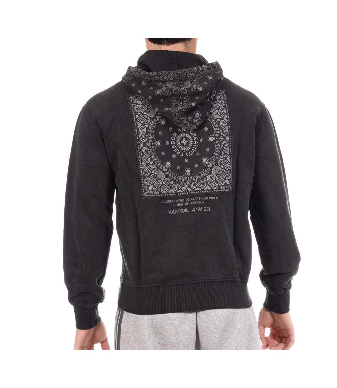 Sweat noir homme kaporal rohan-2