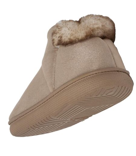 Isotoner Chaussons Bottillons femme semelle bloup extra confort