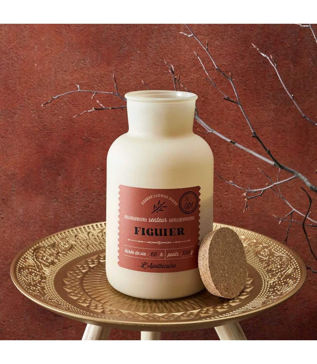 Bougie Parfumée Déco Desert 1000g Figue-4