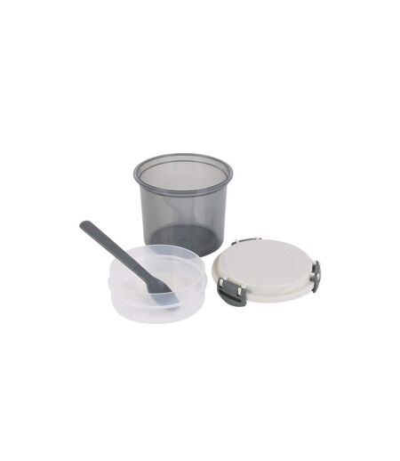 Boîte de Repas & Cuillère Lunch Box 60cl Gris